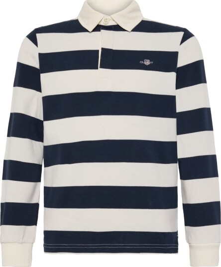 Gant Kids Shield Ls Rugby Polo Shirt Navy 128 Gant Kids Shield Ls Rugby Polo Shirt Navy 128