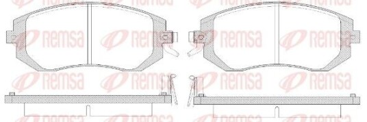 Bremseklosser REMSA 0951.14 Bremseklosser REMSA 0951.14