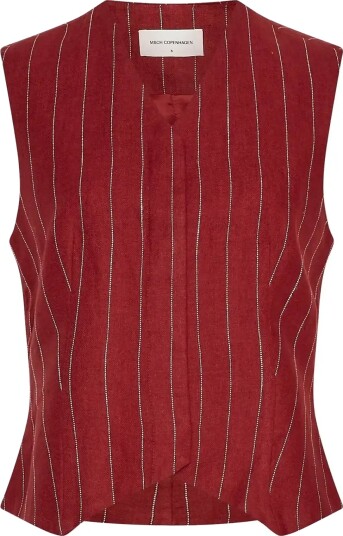 MSCH Copenhagen Mschclaritte Waistcoat Stp   Red   S