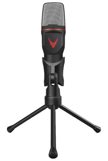 Varr Gaming Microphone With Tripod Stand, 3.5Mm Jack Connetion, Black, Cable 1.8M