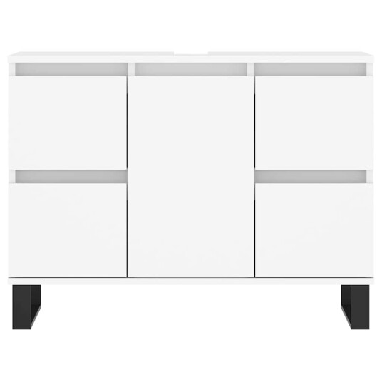 vidaXL Baderomsskap hvit 80x33x60 cm konstruert tre vidaXL Baderomsskap hvit 80x33x60 cm konstruert tre