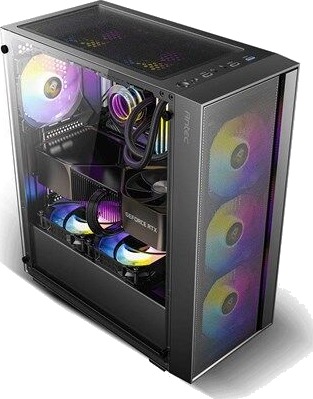 Antec AX65 ARGB mid tower ATX Kabinett Tower Svart