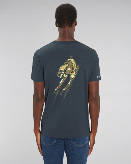 Huset Aukrust Solan hopper ski ink grey india t skjorte xxlarge