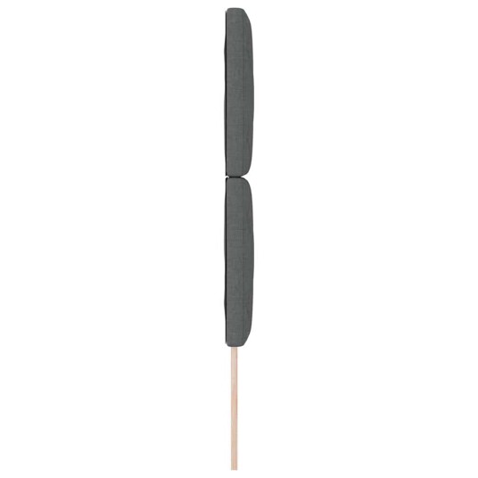 Sengegavl Diamantblokk Mørk Grå 80 cm Stoff