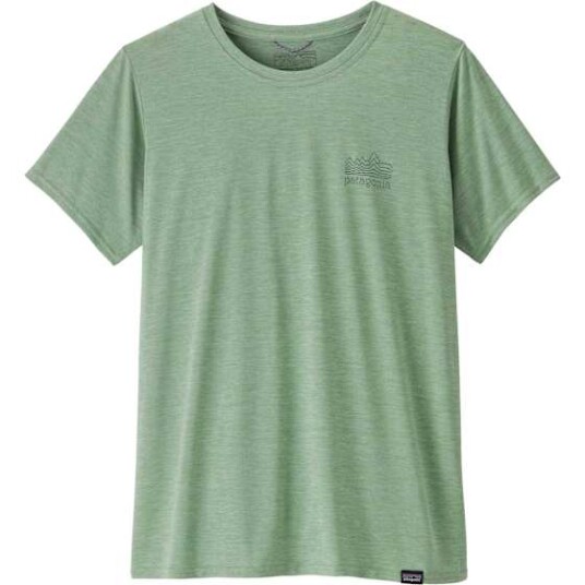 Patagonia Capilene Cool Daily Graphic Shirt Dame Strataspire Ellwood Green Xdye S