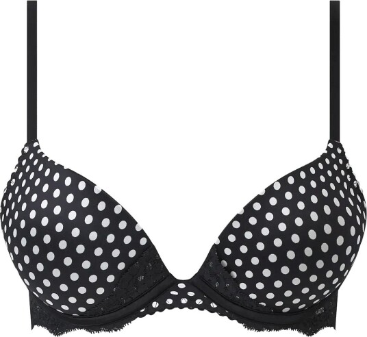 CHANTELLE Gloss Push Up Bra WHITE DOT 80 A