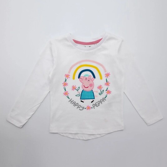 Peppa Gris Genser Happy Rainbow - 128 / 8 år - Barn - Gutt/Jente - 100% bomull Peppa Gris Genser Happy Rainbow - 128 / 8 år - Barn - Gutt/Jente - 100% bomull