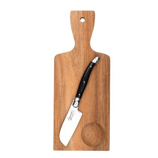 Laguiole Style de Vie   Skjærebrett/ostekniv santoku 2 stk svart