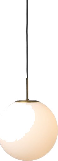 Nielsen Light Nora kafépendellampe opal/messing Ø30 cm