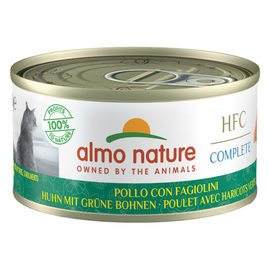 Almo Nature Hfc Complete 6 X 70 G Høns Med Grønne Bønner Almo Nature Hfc Complete 6 X 70 G Høns Med Grønne Bønner