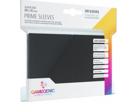 Gamegenic Prime Korthylser Svart - Syrefri Polypropylen Beskyttelse for Barnespill