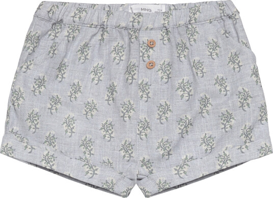 Mango | Printed Cotton Blend Short | 62