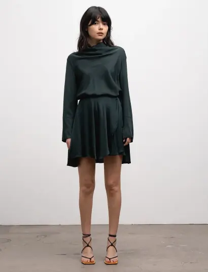 Ahlvar Gallery Ayumi Silk Blouse - Green - XL
