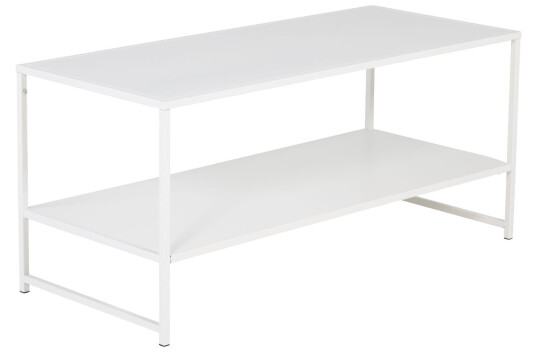 Venture Design Staal salongbord Hvit 100 x 43 cm