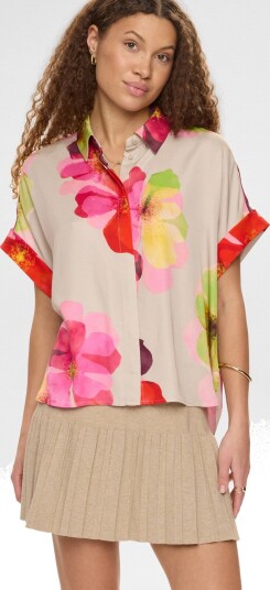 Nümph Nutassy Ss Shirt Beige 34