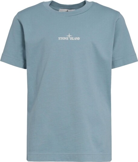 Stone Island T skjorte Dust Blue m. Trykk Stone Island 12 år 152 T skjorte Blå