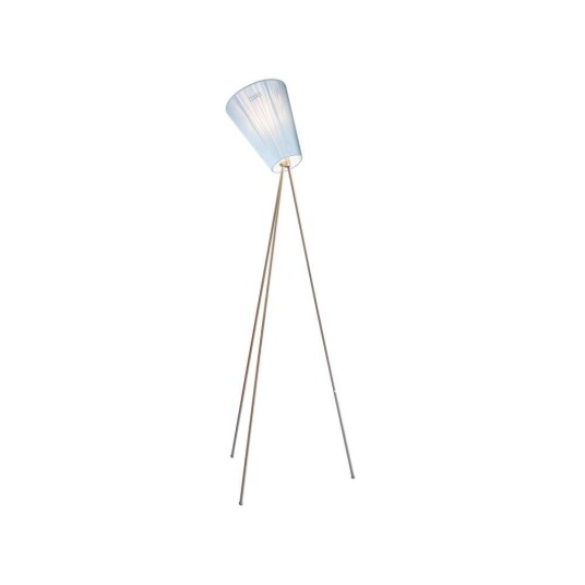 Northern - Oslo Wood Gulvlampe Stål/Lys Blå
