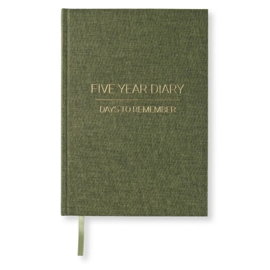 Paperstyle Dagbok Five Year Diary A5 Khaki green Paperstyle Dagbok Five Year Diary A5 Khaki green