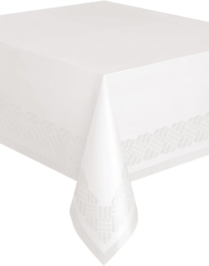 Hvit Papirduk med Plastbelagt Underside 274x137 cm Hvit Papirduk med Plastbelagt Underside 274x137 cm