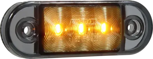 Lucidity markerings lys LED Klar/Gul 2,5M ledning. Velg farge: Oransje sotet glass