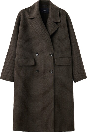 Mango Ullkåpe Coat Picarol Brun