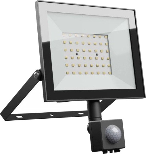 Spectrum 50W lyskaster med sensor IP44 sort arbeidslampe PIR sensor Dimbar : Ikke dimbar Kulør : Nøytral Spectrum 50W lyskaster med sensor IP44 sort arbeidslampe PIR sensor Dimbar : Ikke dimbar Kulør : Nøytral