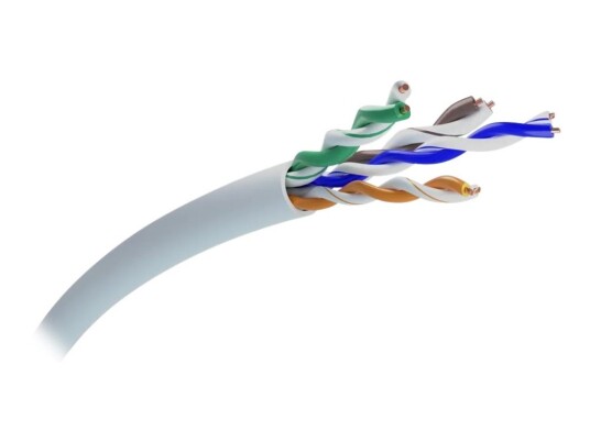 Extralink V2 - Samlet Kabel - 305 M - 5 Mm - Utp - Cat 5E - Innendørs Solide Ledere - Grå