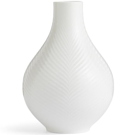 Wedgwood White Folia pærevase 23 cm