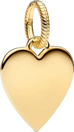 Pandora Engravable Heart Tag Pendant   Gold   ONE SIZE