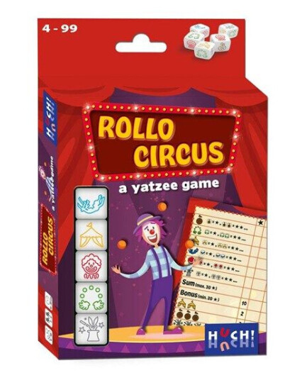 Asmodee Rollo Yatzee Circus Dice Game