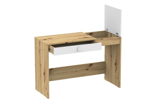 Skrivebord Staton 120 cm Natur/Hvit/Grå