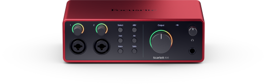 Focusrite Scarlett 4i4 Gen4 Usb-Lydkort, 4 Inn/4 Ut Focusrite Scarlett 4i4 Gen4 Usb-Lydkort, 4 Inn/4 Ut