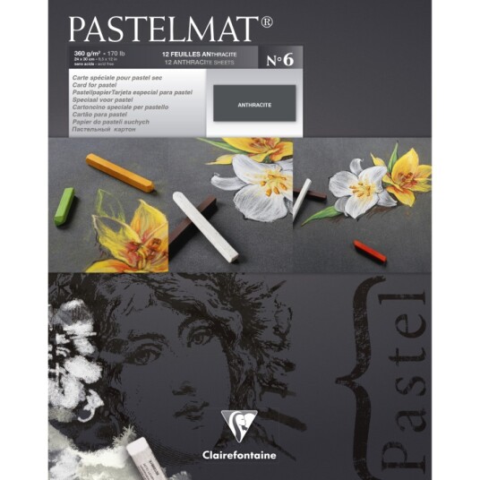 Clairefontaine Pastelmat Anthracite 24x30 cm