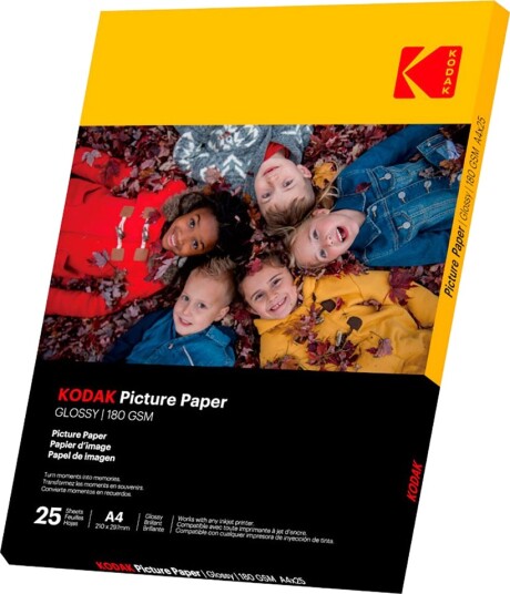 Kodak Fotopapir A4 Glossy 180 g 25 ark