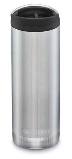 Klean Kanteen TKWide 473ml (Café Cap) OneSize, Brushed Stainless
