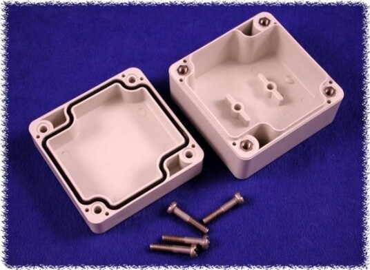 Hammond Electronics 1554B2gy Universalskap 65 X 65 X 40 Polykarbonat Grå 1 Stk