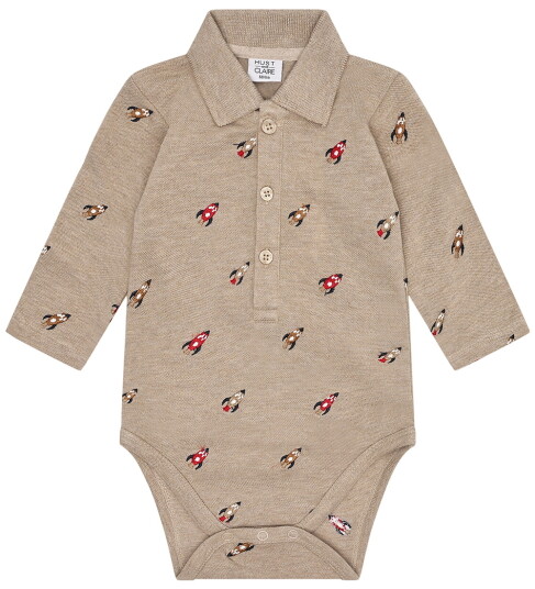 Hust and Claire Body I/e   Bendy   Kjeks   Hust and Claire   2 år (92)   Langermet Body   Beige
