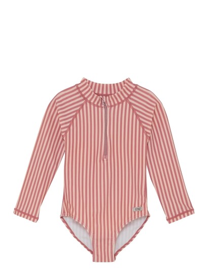 Huttelihut Swimsuit Ls Upf 60+ Pink 110