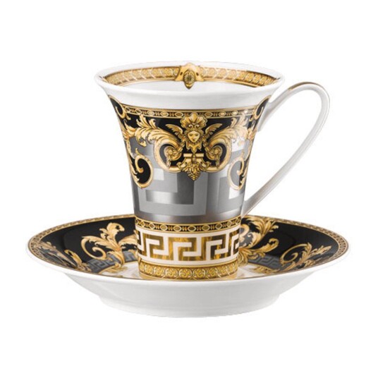 Versace Prestige Gala kaffekopp med fat 18 cl Versace Prestige Gala kaffekopp med fat 18 cl