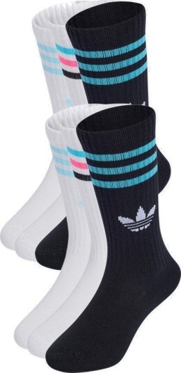 adidas Originals 3-stripes Crew Socks 6 Pairs Kids, størrelse 31-33