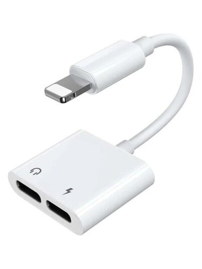 Joyroom S-Y104 Lightning to Dual Lightning Adapter White 