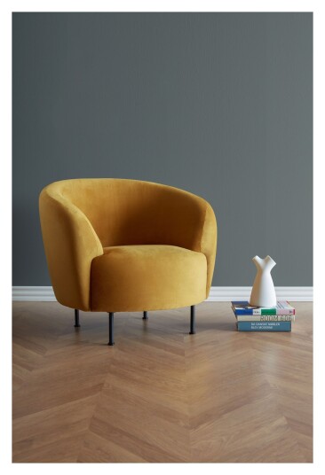 Kragelund Furniture Kragelund Gran Lenestol - Gul Velur Unoliving