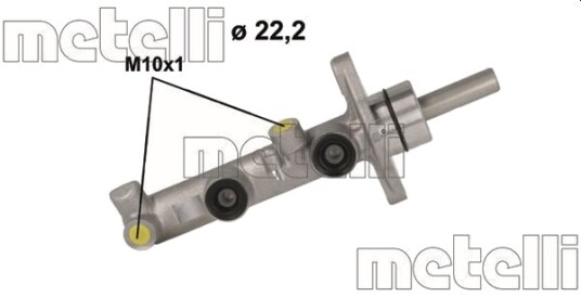 Hovedbremsesylinder METELLI 05-1126 Hovedbremsesylinder METELLI 05-1126