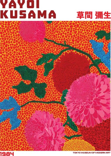 Plakat Yayoi Kusama Blomsterdesign