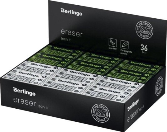 Berlingo Rektangulær Viskelær Tech It (36 Stk)