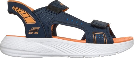 Skechers Microspec Splash Sneakers Barn Navy/Oransje 33