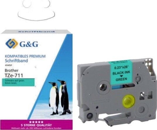 G&G Skriftbånd Skriftfarge: Sort 8 M