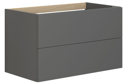 Dansani Inzo Underskap m/2 skuffer 80x44x48 cm Uten grep Grå Matt