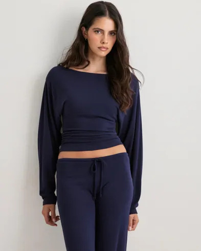 Nelly Blå My Chill Boatneck Sweat
