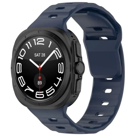 EIDERWOOD Samsung Galaxy Watch Ultra 47mm Watch Band Adjustable Silicone Wrist Strap - Midnight Blue EIDERWOOD Samsung Galaxy Watch Ultra 47mm Watch Band Adjustable Silicone Wrist Strap - Midnight Blue